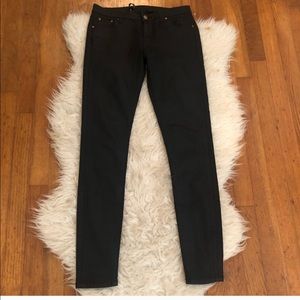 Zara waxed finished trousers